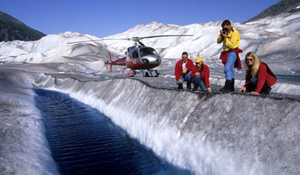 Glacier Discovery by Helicopter